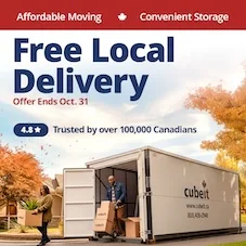 Cubeit Portable Storage Promotion