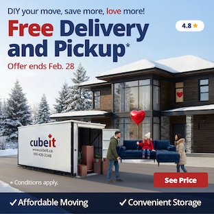 Cubeit Portable Storage Promotion